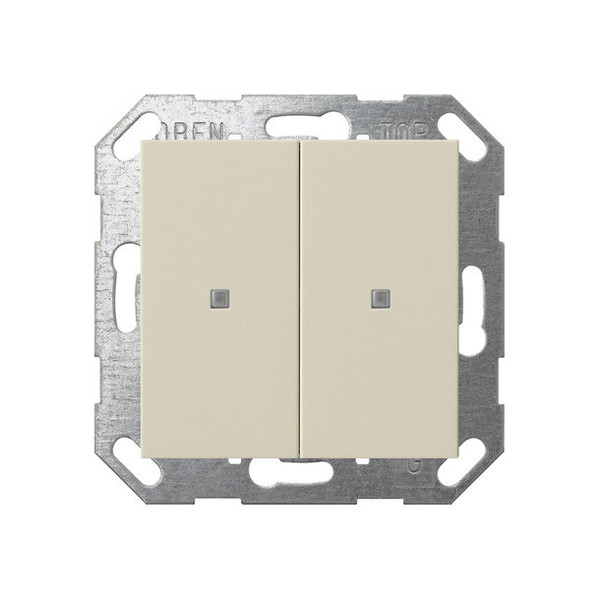 Gira 517301 Taster Wippe 2-fach OneKNX System 55 Cremeweiß