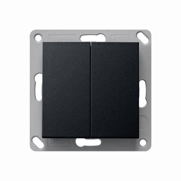 Gira 5178005 RF Wandsender 2-fach KNX System 55 Schwarz m