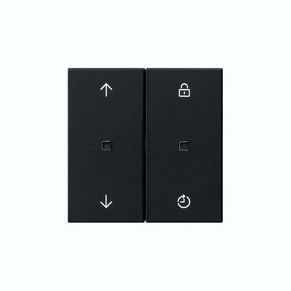 Gira 5492005 Gira eNet Funk BedienAufsatz Memory Pfeile System 55 Schwarz m