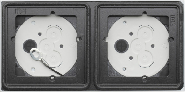 Gira 5502902 Aufputzgehäuse 2-fach System 106 Verkehrsweiß(lack.)