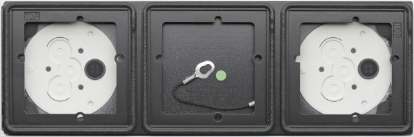 Gira 5503902 Aufputzgehäuse 3-fach System 106 Verkehrsweiß(lack.)