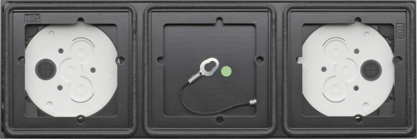 Gira 5503910 Aufputzgehäuse 3-fach System 106 Anthrazit