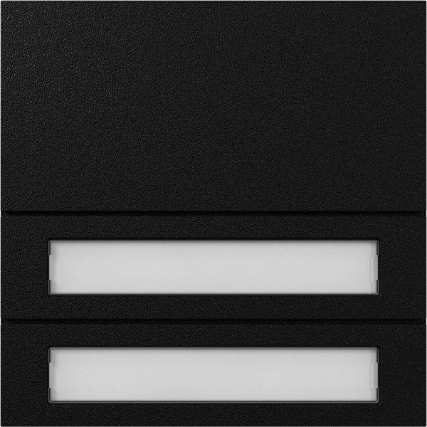 Gira 5532925 Ruftastenmodul 2-fach System 106 Schwarz m