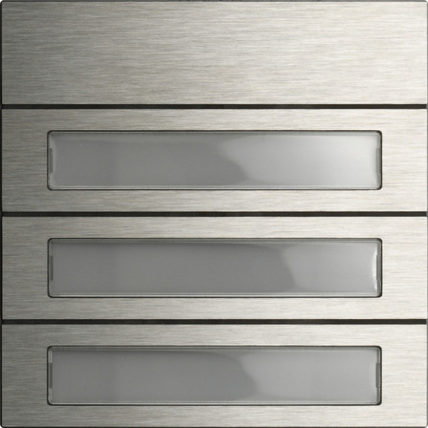 Gira 5533920 Ruftastenmodul 3-fach System 106 Edelstahl