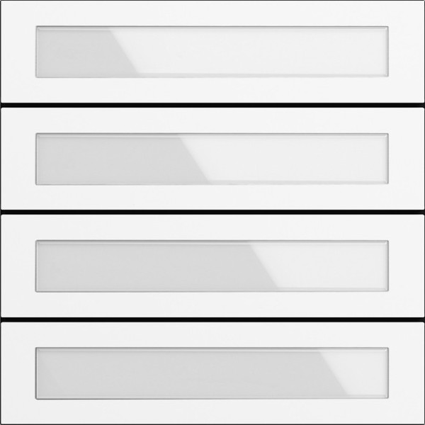Gira 5534902 Ruftastenmodul 4-fach System 106 Verkehrsweiß(lack.)