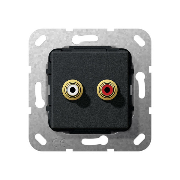 Gira 563310 C-Audio K-poligeitsche Einsatz Schwarz m