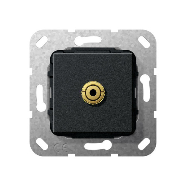 Gira 564910 M-Klinke K-poligeitsche Einsatz Schwarz m