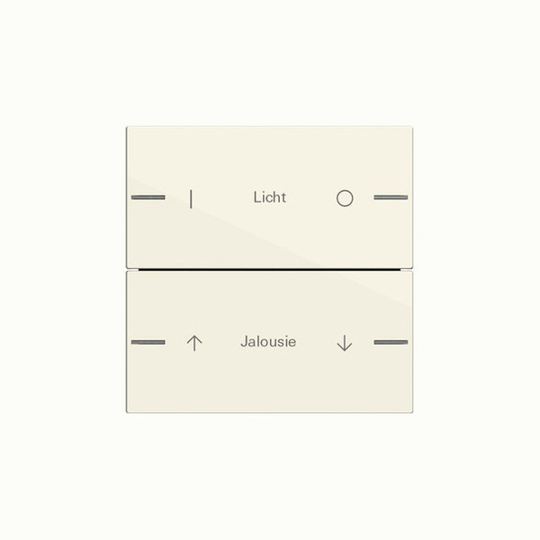 Gira 576201 Wippenset 2-fach individuell Tastsensensor 4.55 Cremeweiß