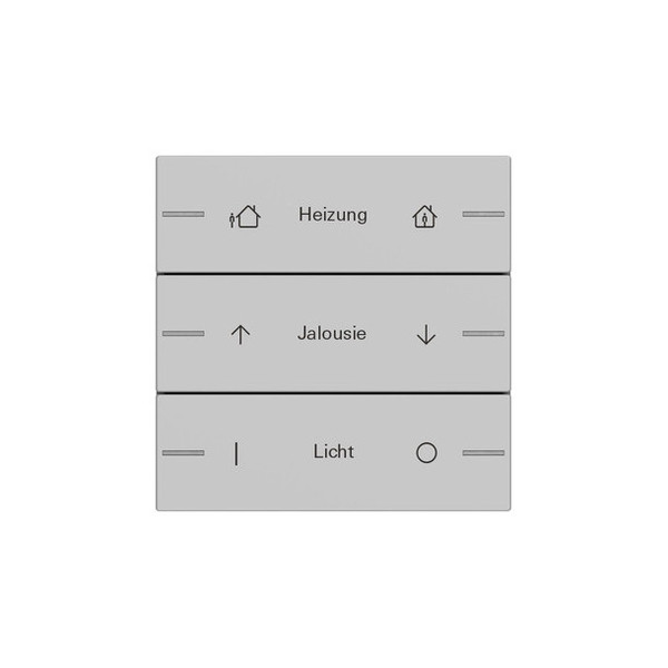 Gira 5763015 Wippenset 3-fach individuell Tastsensensor 4.55 Grau m
