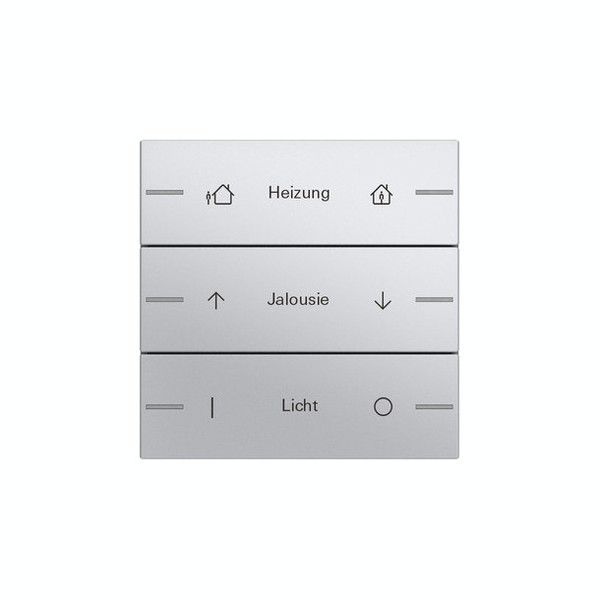 Gira 576326 Wippenset 3-fach individuell Tastsensensor 4.55 F Alu