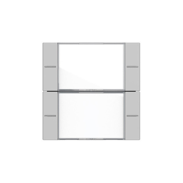 Gira 5772015 Wippenset 2-fach Beschriftungsfeld Tastsensensor 4.55 Klar/Grau m