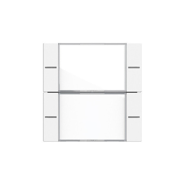 Gira 577227 Wippenset 2-fach Beschriftungsfeld Tastsensensor 4.55 Klar/Reinweiß m