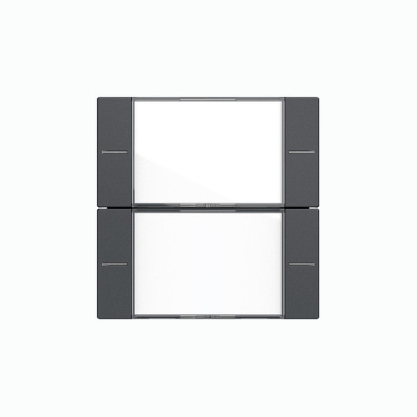 Gira 577228 Wippenset 2-fach Beschriftungsfeld Tastsensensor 4.55 Klar/Anthrazit