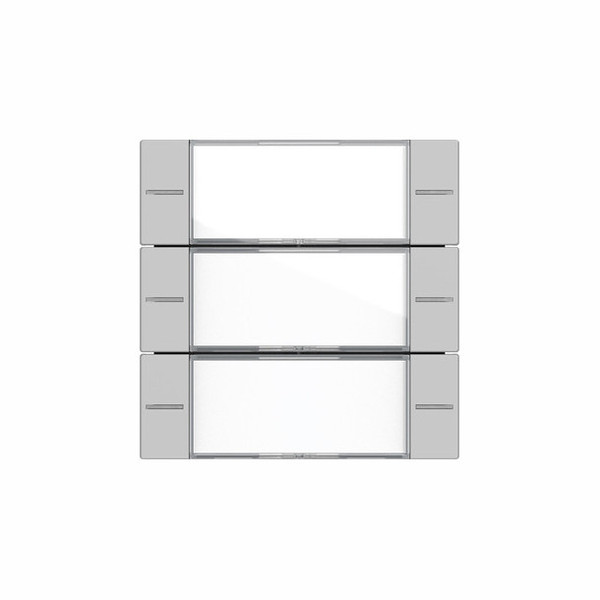 Gira 5773015 Wippenset 3-fach Beschriftungsfeld Tastsensensor 4.55 Klar/Grau m