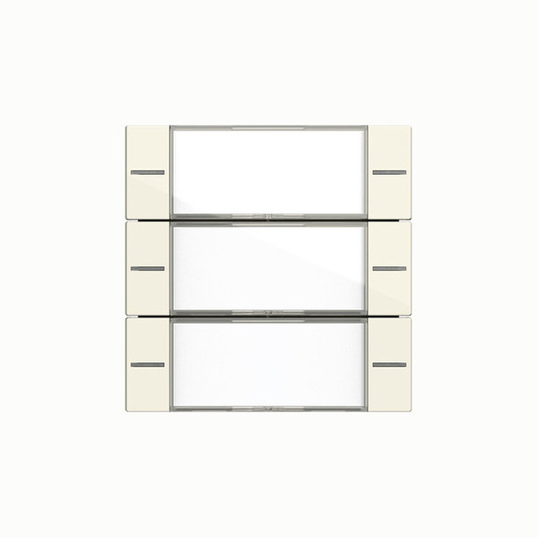 Gira 577301 Wippenset 3-fach Beschriftungsfeld Tastsensensor 4.55 Klar/Cremeweiß