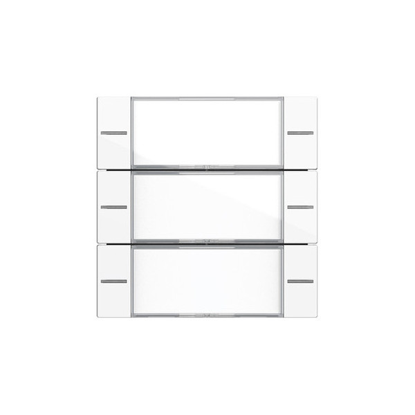 Gira 577303 Wippenset 3-fach Beschriftungsfeld Tastsensensor 4.55 Klar/Reinweiß