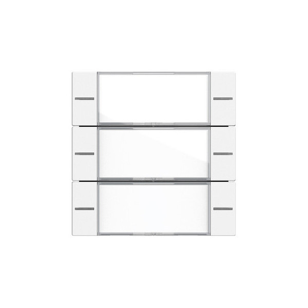 Gira 577327 Wippenset 3-fach Beschriftungsfeld Tastsensensor 4.55 Klar/Reinweiß m