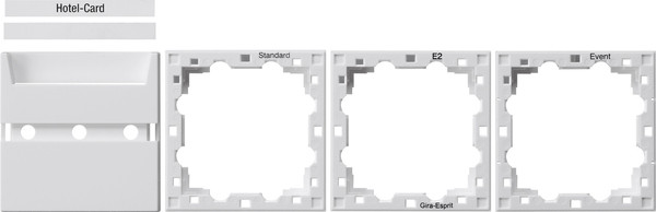 Gira 810603 Zub. Hotel-Card System 55 Reinweiß