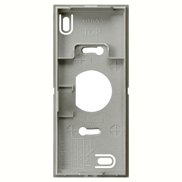 Gira 851020 Montageplatte Wohnungsstation Video AP Gira E22 Edelstahl