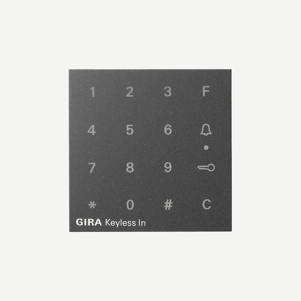 Gira 851328 Aufsatz Codetastatur System 55 Anthrazit