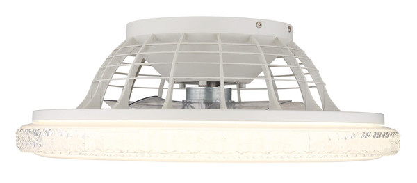 Globo Corusso LED Deckenventilator 40W CCT Verchromt, Metall Fernbedienung Nachtlicht Memoryfunktion Ø50cm 03654