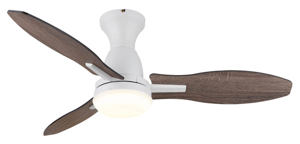 Globo Gale LED Deckenventilator 22W CCT Weiß Matt, Metall Fernbedienung Memoryfunktion 32,5cm 03671W