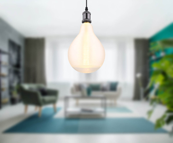 Globo Lampe E27 Leuchtmittel E27 4W Warmweiß Klar, Glas Ø13cm 11537