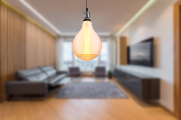 Globo Lampe E27 Leuchtmittel E27 4W Warmweiß Amber, Glas Ø13cm 11537A