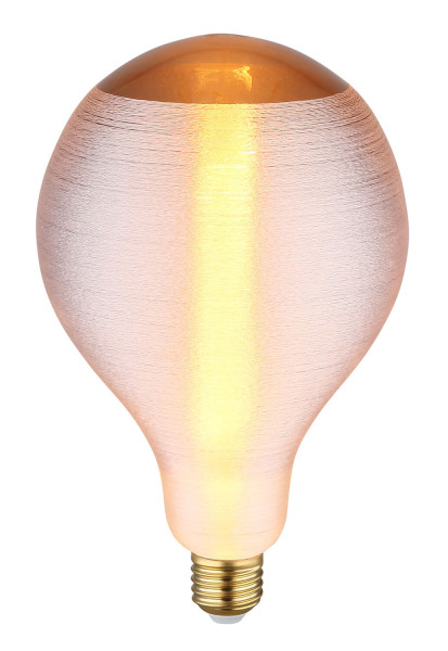 Globo Lampe E27 Leuchtmittel E27 4W Warmweiß Rauchfarben, Glas Ø13cm 11537S