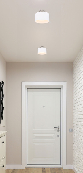 Globo Jenny LED Deckenleuchte 16W Warmweiß Weiß, Aluminium Ø14cm 12016W