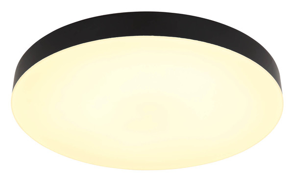 Globo Matthew LED Deckenleuchte 36W CCT Schwarz Matt Ø40cm 12384-36