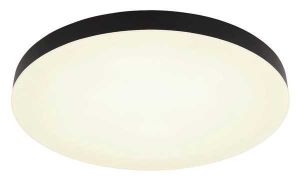 Globo LED Deckenleuchte Matthew 50W CCT warm-/neutral-/tageslichtweiss Schwarz matt Ø50cm
