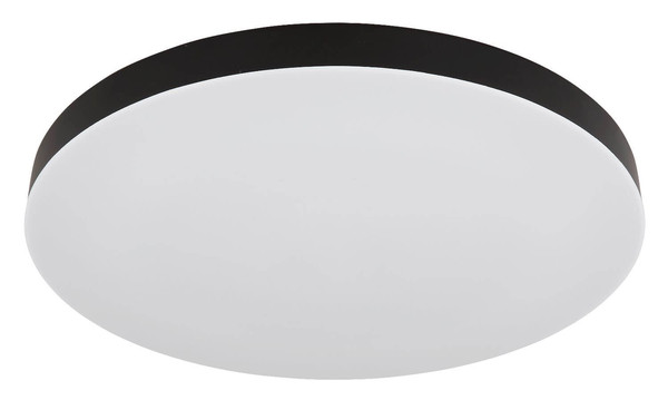 Globo LED Deckenleuchte Matthew 50W CCT warm-/neutral-/tageslichtweiss Schwarz matt Ø50cm