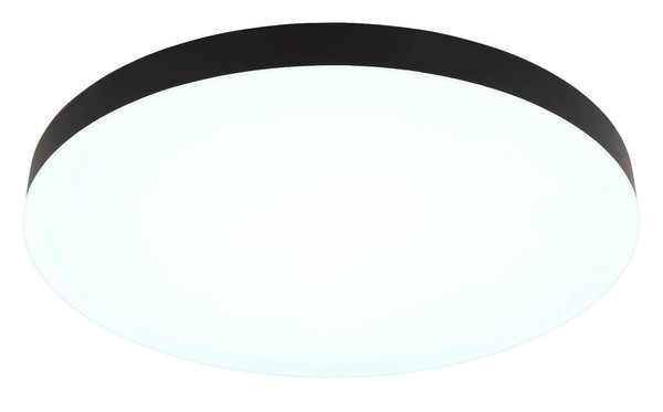 Globo LED Deckenleuchte Matthew 50W CCT warm-/neutral-/tageslichtweiss Schwarz matt Ø50cm