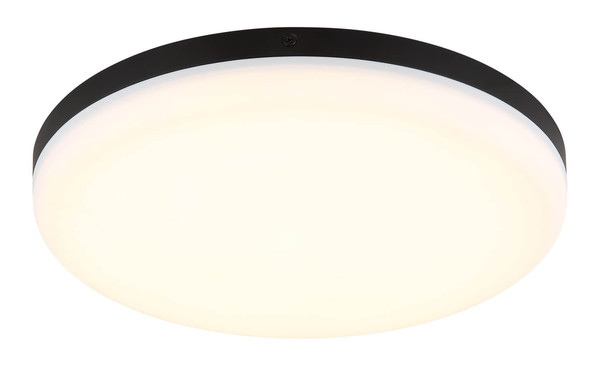 Globo Matthew LED Deckenleuchte 18W Neutralweiß Schwarz Matt Ø30cm 12387-24