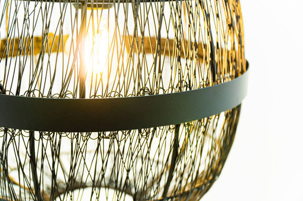 Globo Hermi Ii E27 Hängeleuchte 40W Schwarz Matt, Metall Ø40cm 14994H2