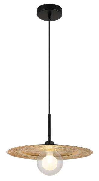 Globo Riga G9 Hängeleuchte 5W Schwarz Matt, Metall Ø33cm 15169G