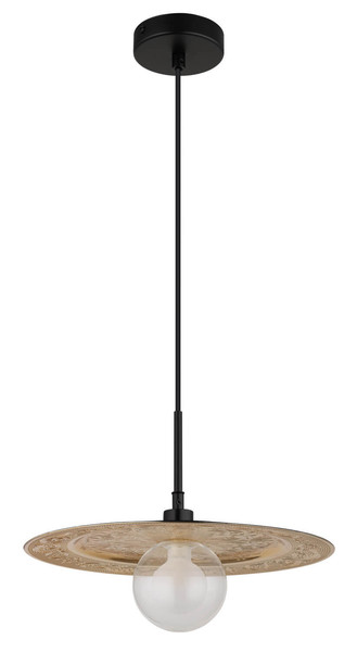 Globo Riga G9 Hängeleuchte 5W Schwarz Matt, Metall Ø33cm 15169G