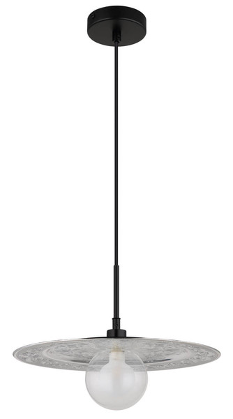 Globo Riga G9 Hängeleuchte 5W Schwarz Matt, Metall Ø33cm 15169S