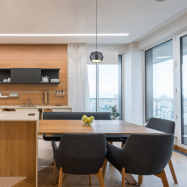 Globo Marthy LED Hängeleuchte 6W Warmweiß Grau Matt, Metall Ø10cm 15209