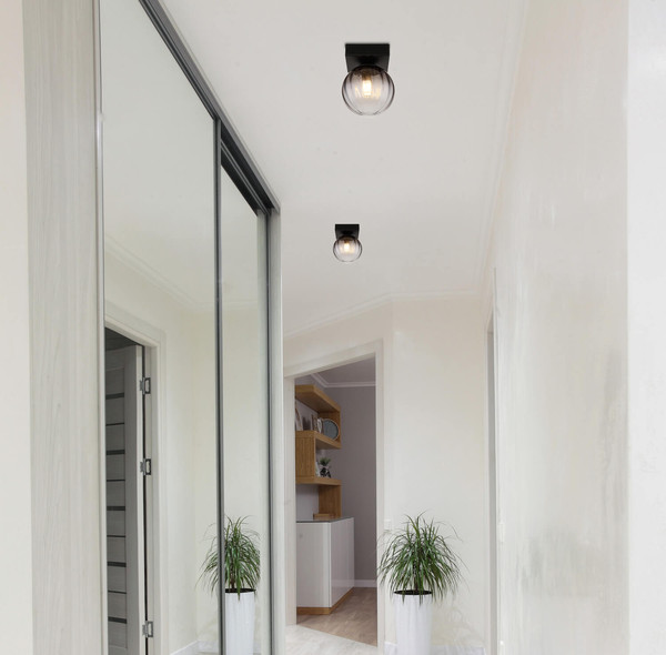 Globo Dallerta G9 Wandleuchte 10W Schwarz Matt, Metall Ø12cm 15216-1