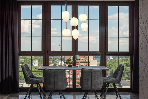 Globo Blacky I E14 Hängeleuchte 6-fach 40W Nickel Matt, Metall 120cm 15345-6NO