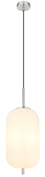 Globo Blacky I E27 Hängeleuchte 60W Nickel Matt, Metall Ø22cm 15345H2NO