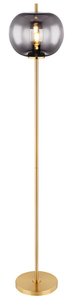 Globo Blacky I E27 Stehleuchte 60W Messingfarben, Metall Ø30cm 15345SMM