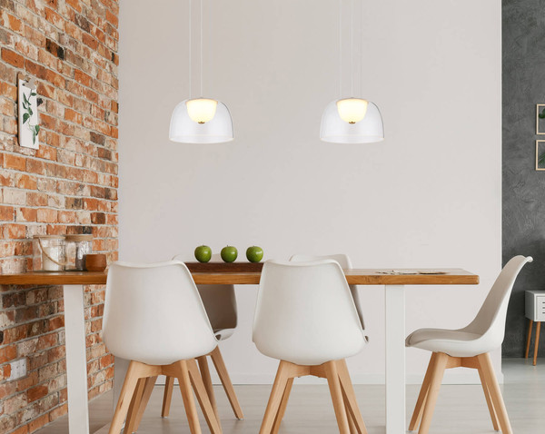 Globo Jocky LED Hängeleuchte 10W Warmweiß Messingfarben, Metall Ø23cm 15474H1