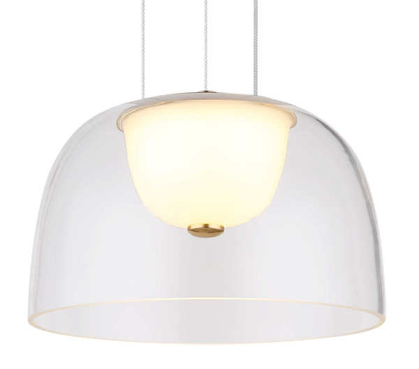 Globo Jocky LED Hängeleuchte 10W Warmweiß Messingfarben, Metall Ø23cm 15474H1