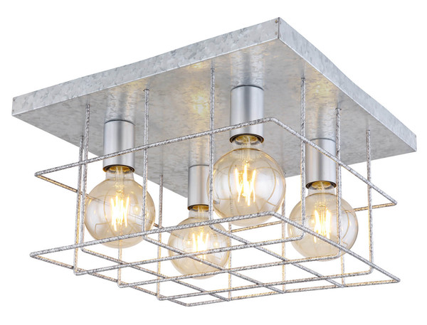 Globo Merril E27 Deckenleuchte 4-fach 60W Metall 26cm 15530Z-4D