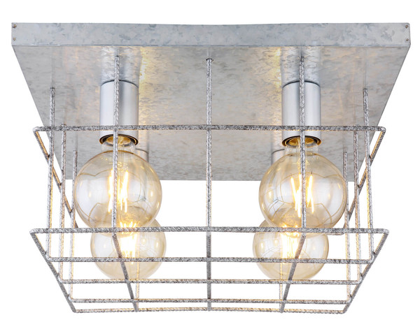 Globo Merril E27 Deckenleuchte 4-fach 60W Metall 26cm 15530Z-4D