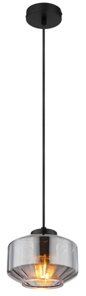 Globo Christiana E27 Hängeleuchte 40W Schwarz Matt, Metall Ø18cm 15547H