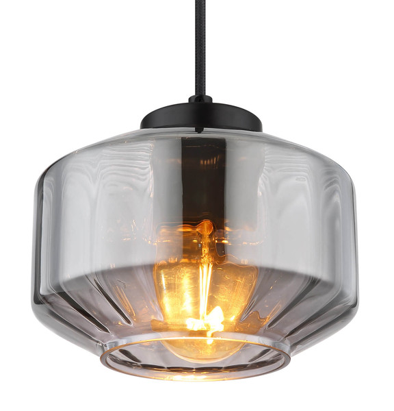 Globo Christiana E27 Hängeleuchte 40W Schwarz Matt, Metall Ø18cm 15547H